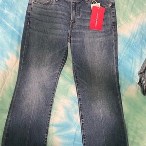 Lucky Brand Sweet Mid Rise Kick Crop Women's Blue Jeans size 6
